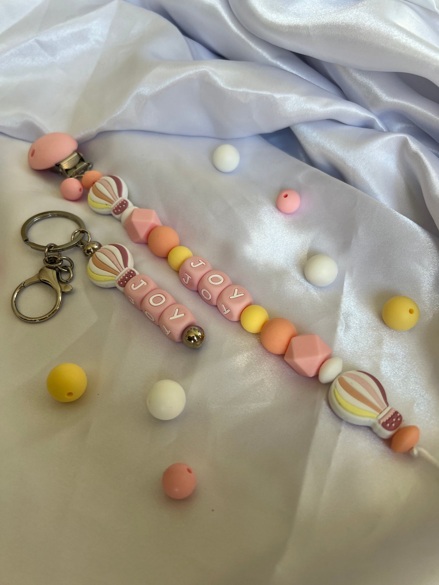 Speenkoord & sleutelhanger set joy